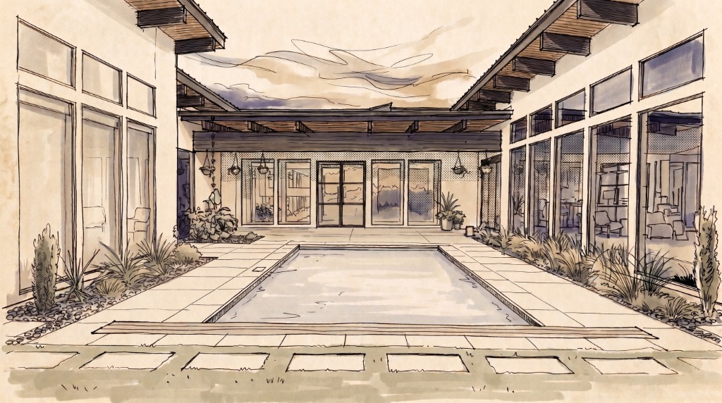 Protected Central Courtyard